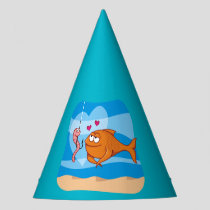 Fish and Bait in Love Party Hat