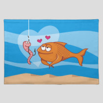 Fish and Bait in Love Placemat