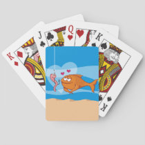 Fish and Bait in Love Playing Cards