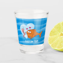 Fish and Bait in Love Shot Glass