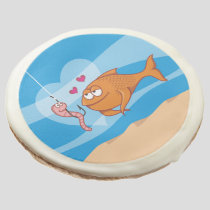 Fish and Bait in Love Sugar Cookie