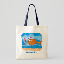 Fish and Bait in Love Tote Bag