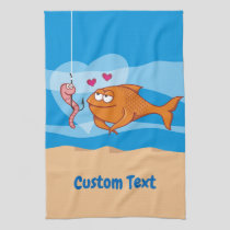 Fish and Bait in Love Towel