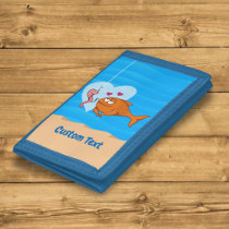 Fish and Bait in Love Trifold Wallet