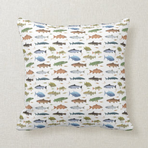 Molokini Cove Hawaiian Tropical Fish Reversible Outdoor Pillow, Zazzle