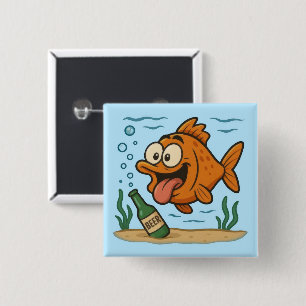 Fish and Beer Button