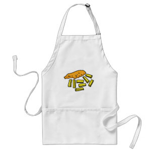 fish-and-chips adult apron