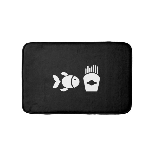 Fish And Chips Bath Mat (Front)