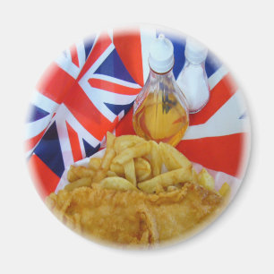 Fish and Chips ~  Decorative Plate # 3 Magnet