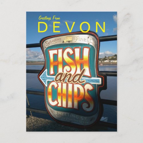 Fish and Chips Postcard