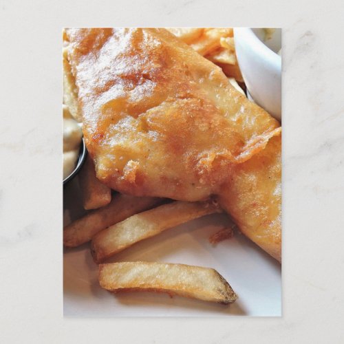 Fish And Chips Postcard