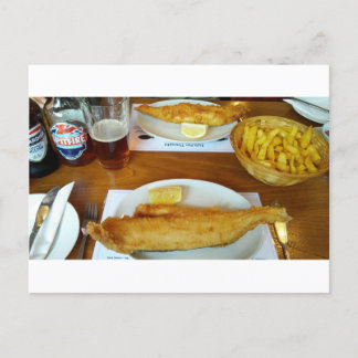 Fish and chips postcard