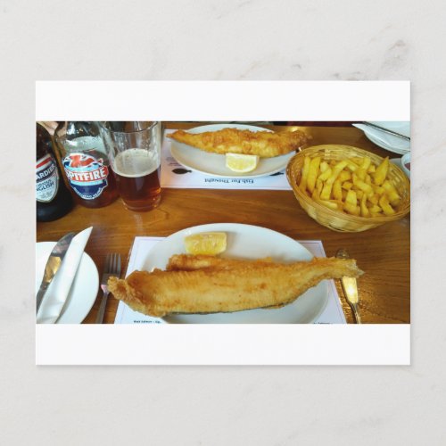 Fish and chips postcard