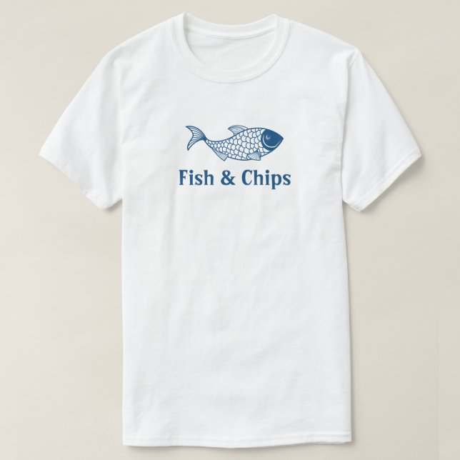 Fish and Chips Restaurant Uniform Staff Shirt (Design Front)