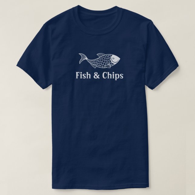 Fish and Chips Restaurant Uniform Staff Shirt (Design Front)