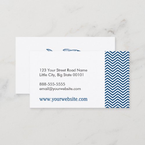 Fish and Chips Seafood Restaurant Business Card
