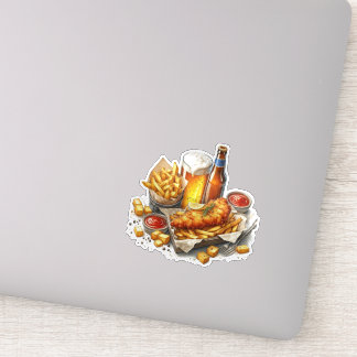 Fish and Chips Sticker