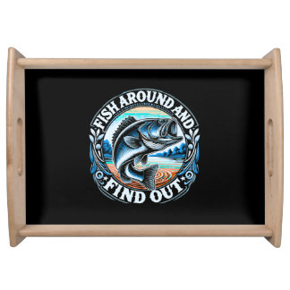 Fish and Find Out Design Serving Tray