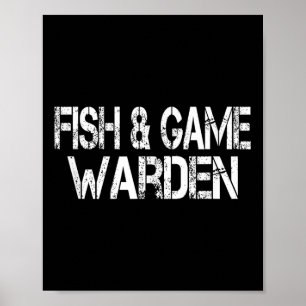 Fish And Game Warden Halloween Lazy Costume Poster