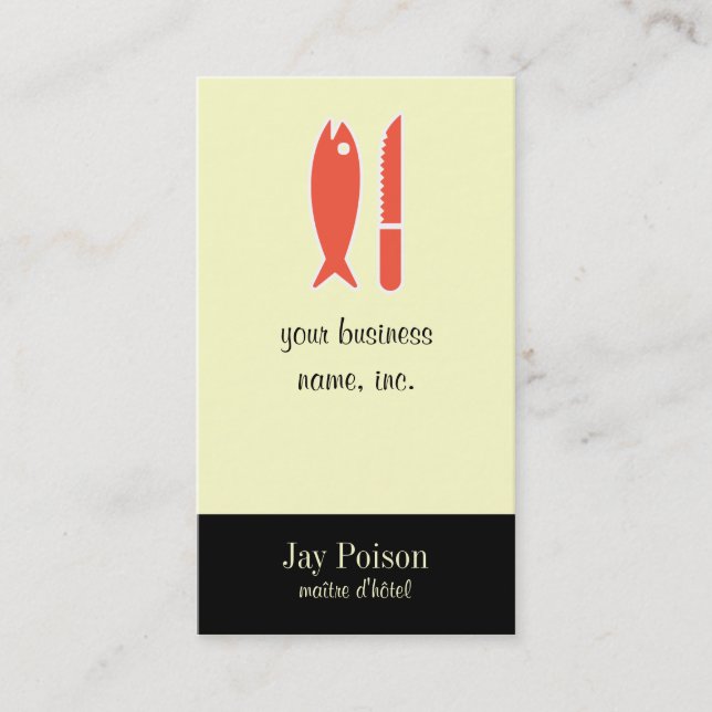 Fish and Knife Business Card (Front)
