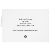 Fish and Lemons Cards (Back Horizontal)