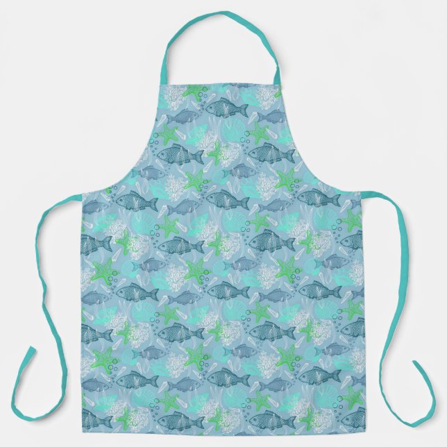 Fish and shells apron (Front)