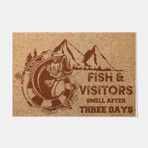 Fish And Visitors Smell After Three Days Doormat