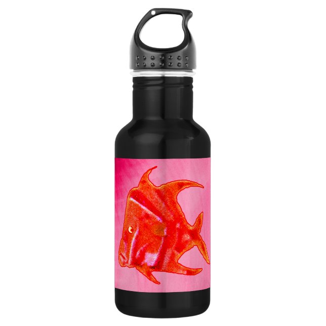 Fish Angel 905 jGibney The MUSEUM Zazzle Gifts Stainless Steel Water Bottle (Front)