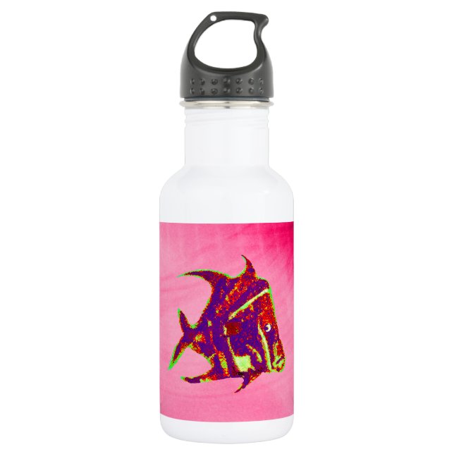 Fish Angel 905 jGibney The MUSEUM Zazzle Gifts Stainless Steel Water Bottle (Front)