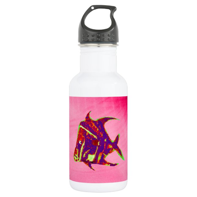 Fish Angel 905 jGibney The MUSEUM Zazzle Gifts Stainless Steel Water Bottle (Front)
