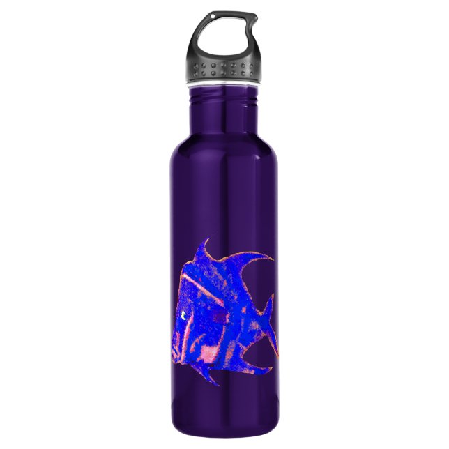 Fish Angel 905 jGibney The MUSEUM Zazzle Gifts Stainless Steel Water Bottle (Front)