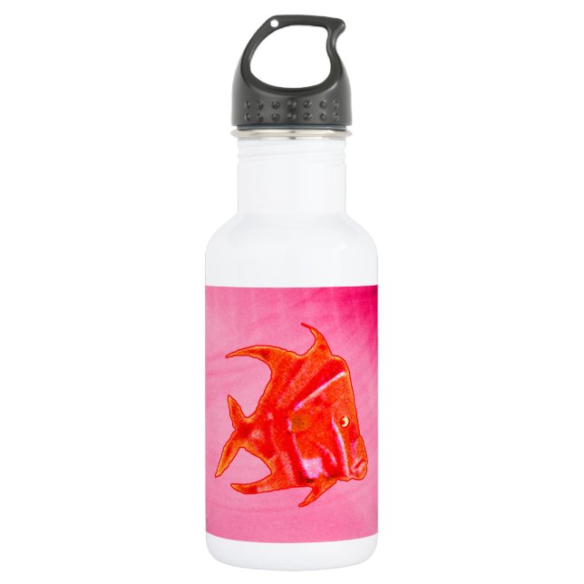 Fish Angel 905 jGibney The MUSEUM Zazzle Gifts Water Bottle (Front)