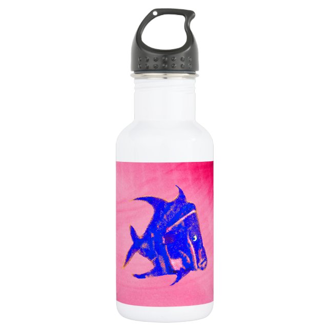 Fish Angel 905 jGibney The MUSEUM Zazzle Gifts Water Bottle (Front)