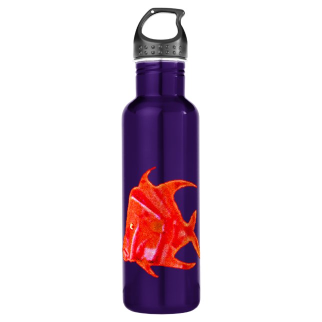 Fish Angel 905 jGibney The MUSEUM Zazzle Gifts Water Bottle (Front)