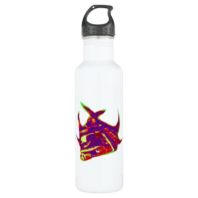 Fish Angel 905 jGibney The MUSEUM Zazzle Gifts Water Bottle (Front)