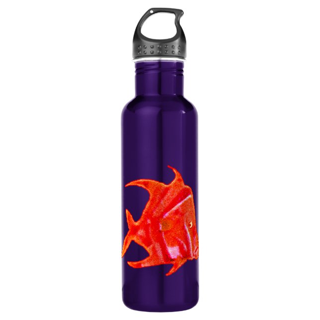 Fish Angel 905 jGibney The MUSEUM Zazzle Gifts Water Bottle (Front)