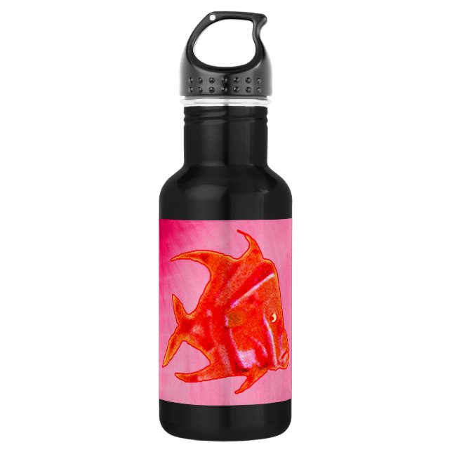 Fish Angel 905 jGibney The MUSEUM Zazzle Gifts Water Bottle (Front)