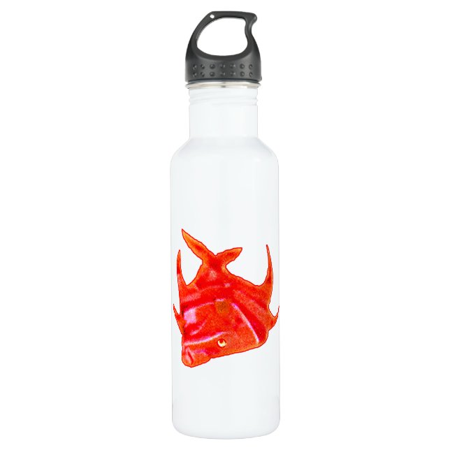 Fish Angel 905 jGibney The MUSEUM Zazzle Gifts Water Bottle (Front)