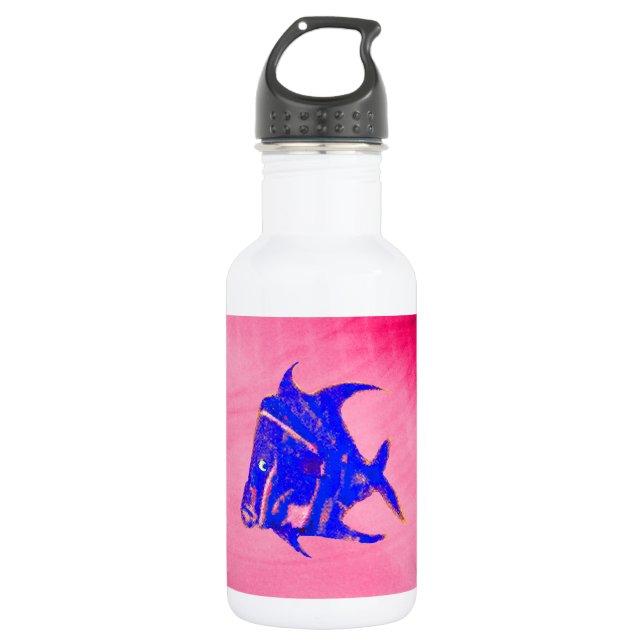 Fish Angel 905 jGibney The MUSEUM Zazzle Gifts Water Bottle (Front)