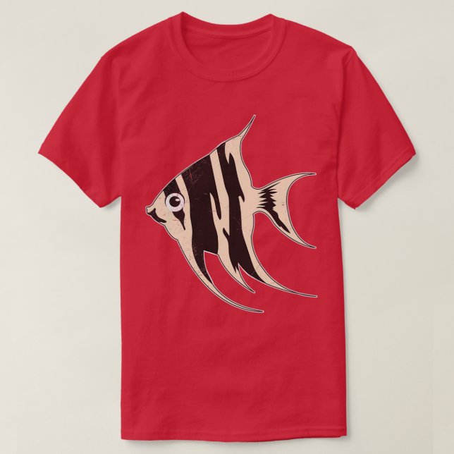 Fish Angelfish Aquarium Fish lover Gift Idea T-Shirt (Design Front)