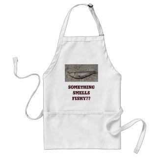 Fish Apron: Something smells fishy?? Adult Apron