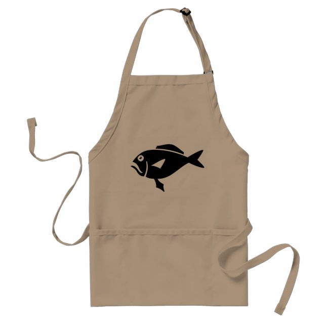 Fish aprons for men | beige (Front)