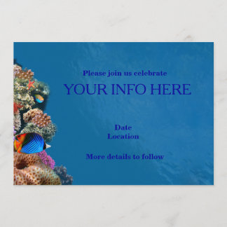 Fish aquarium card
