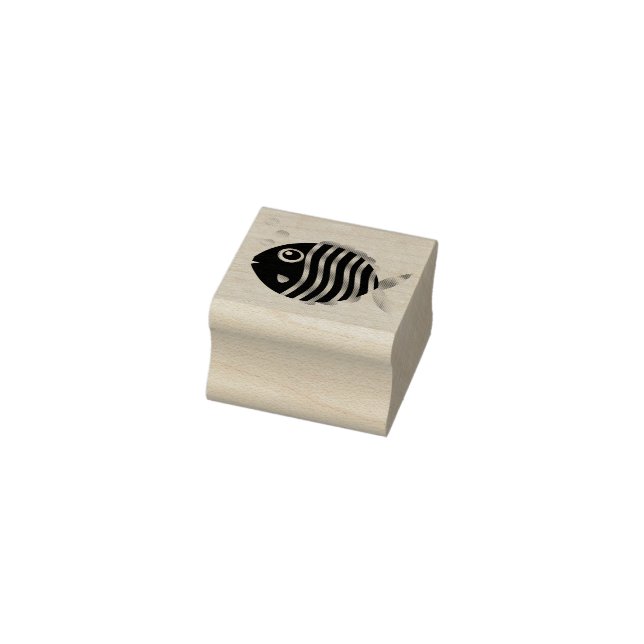 Fish Aquarium Tropical Cute Kid's Rubber Stamp (Stamp)