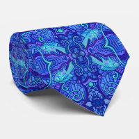 Fish Arabesque Underwater Bohemian Pattern Purple