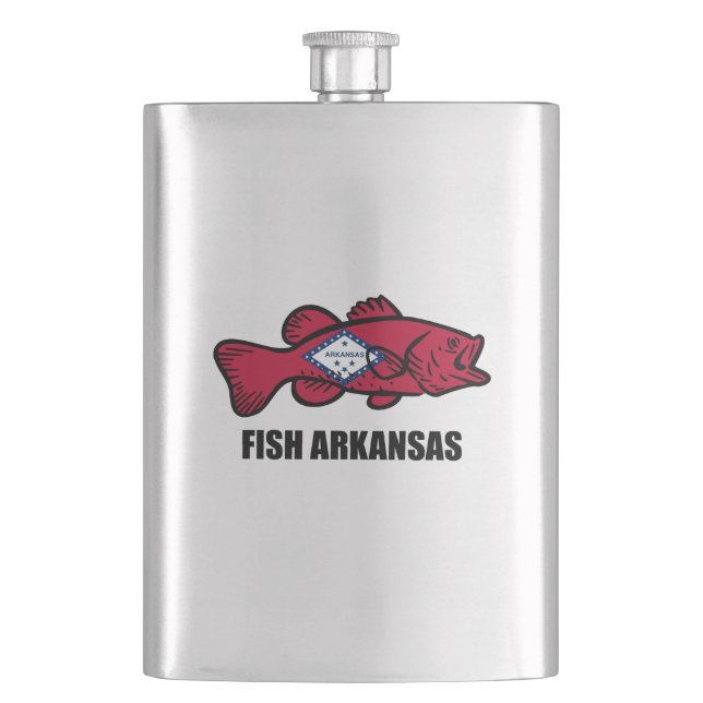 Fish Arkansas Flask (Front)
