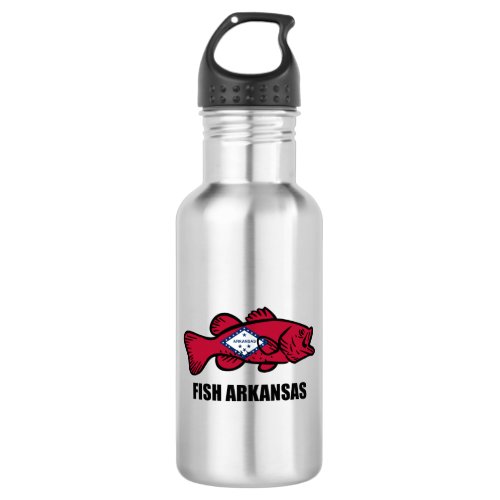 Fish Arkansas Stainless Steel Water Bottle