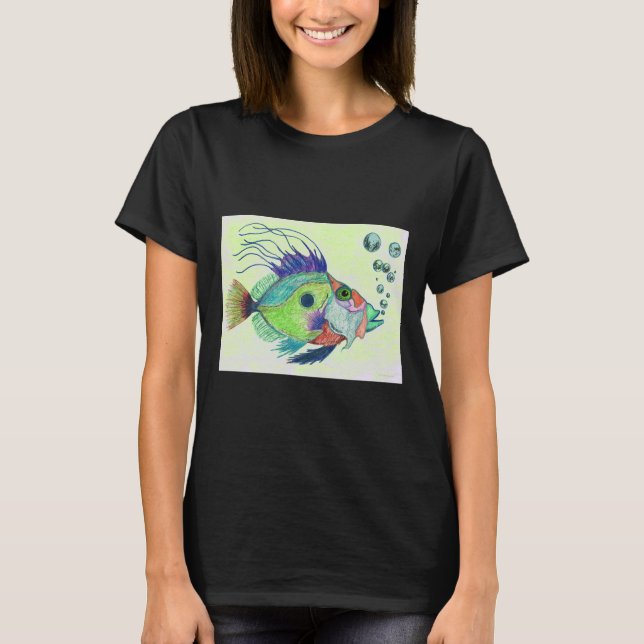 Fish Art By Sharon Cummings T-Shirt (Front)