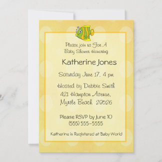 Fish Baby Shower Invitation