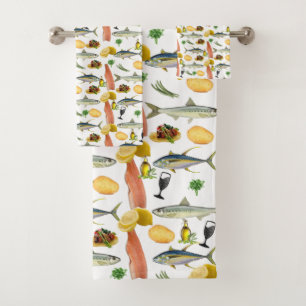 Fish Bathroom Towel Sets